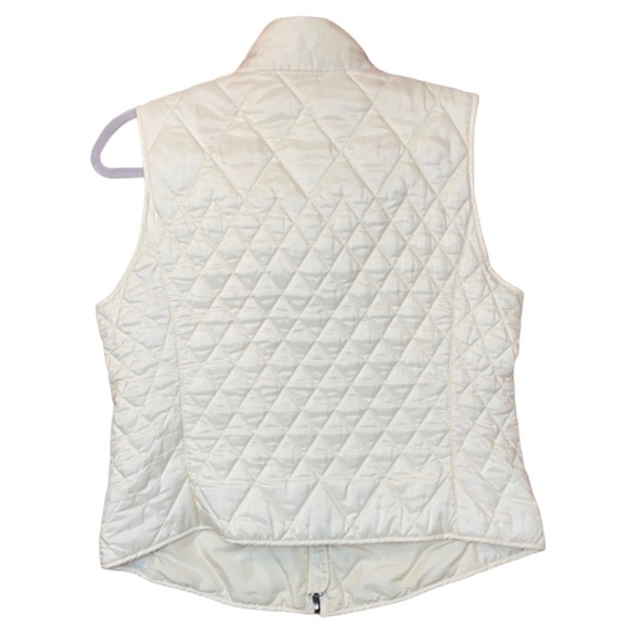TALBOTS Petites Creme Puffy Quilted Vest - Picture 2 of 12